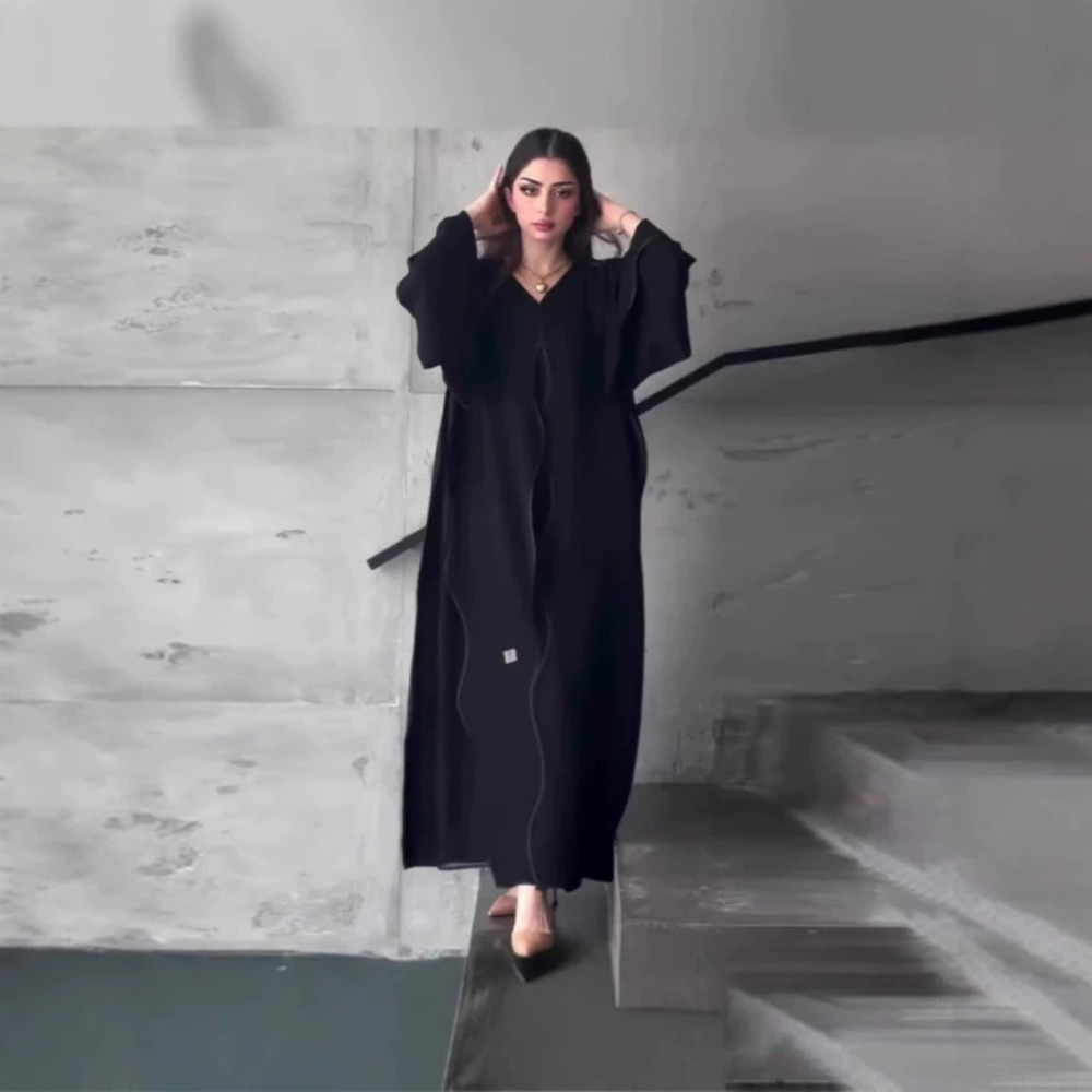 H&M Chic Solid Color Cardigan Dress